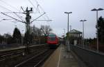 Ein Nachschuss vom RE4 aus Dortmund-Hbf nach Aachen-Hbf und Vorne fährt die 111 158-2 DB und fährt in Richtung Richterich,Laurensberg,Aachen-West.