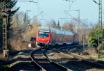 RB mit Dosto-Steuerwagen in Front nach Koblenz durch Bonn-Beuel - 12.02.2015