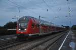 Doppelstockzug RE 79040 von DB Regio nach Mnchen Hbf, Aufnahme am 23.07.2011 in Bahnhof bersee 