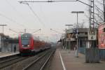 146 131-8 mit RE 4848 Braunschweig-Rheine auf Bahnhof Ibbenbren am 28-12-2012.