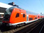 Der wohl erste Niederschsische Dosto-Stw mit der Aufschrift  Regio DB  steht am 19.4.07 als RE nach Bielefeld Hbf in Hannover. 