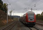 RE 19906 nach Stuttgart Hbf am 30.10.17 in Gaildorf West.