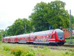 Ein RE5 mit Fahrtrichtung nach Stralsund in Burg Stargard am 28.05.2019