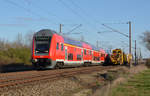 Ein RE von Leipzig nach Magdeburg wurde am 22.03.20 von Bitterfeld aus auf dem Gegengleis bis Greppin geführt, wo wieder auf das Regelgleis gewechselt wurde.