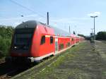 Dosto Steuerwagen des RE 1 von Hamm nach Aachen bei der   Ausfahrt in Wattenscheid.(14.08.2007)