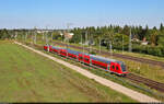 DABpbzfa 767.2 (50 80 86-81 136-3 D-DB) mit Schublok 146 012-0 auf der Zielgeraden beim Birkhahnweg am nordöstlichen Rand von Halle (Saale).