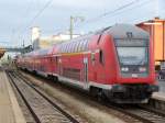 Ein RegionalZug nach Mnchen Hbf im bahnhof Ingolstadt Hbf.