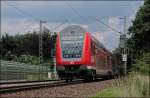 RE2 (RE 10219)  Rhein-Haard-EXPRESS , von Mnchengladbach Hbf nach Mnster(Westf)Hbf, ist bei Haltern am See auf dem Weg zum Zielbahnhof.