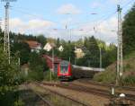 IRE 4720 mit Schublok 146 110-2 am ehmaligen Bahnhof Sommerau 19.7.08