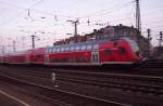 Ein 765.5 bei der Einfahrt in den Aachener Hbf. Der RE1  NRW-Express  wurde von 146 016-1 geschoben. Datum: 09.02.2005