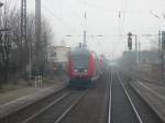 Hier sieht man einen Doppelstocksteuerwagen der 3.Gattung der gerade bei der Einfahrt von Frankenthal ist.