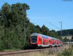 RE 4712 (Konstanz-Karlsruhe Hbf) mit Schublok 146 109-4 am km 70,0 31.8.09