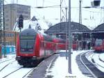 RE10127 (RE1) bei der bereitstellung in Aachen Hbf.