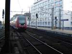 Ein RE160 Steuerwagen erhlt einfahrt in den Berlin Friedrichstae.