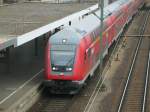 RE 160 Steuerwagen als RE von Mnchen Hbf nach Nrnberg Hbf in Regensburg Hbf.