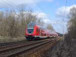 Ein Steuerwagen des Typs 766 diente als Spitze des RE5 in Brandenburg.