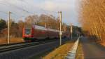 Am Tag vor dem Fahrplanwechsel gab es wieder Sonne, wollte ich doch eigentlich die 112er nochmal am RE 2 fotografieren.