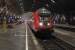 Dosto Stw in Leipzig Hbf, Schublok ist 143 650-0.