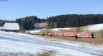 RE 5306 (Kreuzlingen-Karlsruhe Hbf) mit Schublok 146 111-0  Baden Wrttemberg erfahren  bei Stockburg 16.3.13