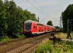 RE7 nach Krefeld Hbf kurz vorm B Tilmeshof Broicherseite am 1.7.2013