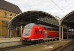 D-DB 50 80 86-81 130-6 DABpbzfa 767.2  Jenny Marx  als RE 17614 nach Magdeburg Hbf, am 20.02.2014 in Halle (S) Hbf.