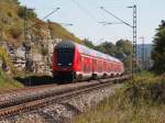 Stwg 766 mit geschobener 111 210 als RB 59154 von München nach Nürnberg, Aufgenommen am 03.10.13 bei Hagenacker