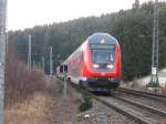 Am 22.12.06 fuhr der Dosto Steuerwagen am B31 (St.Georgen/Schwarzwald) mit seinem RE nach Karlsruhe.