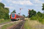 RB 27058 Mühldorf(Oberbay)- München Hbf Gl.5-10 am 16.07.2014 in Schwindegg