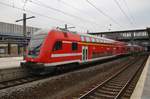 RE3 (RE3309) von Stralsund Hauptbahnhof nach Berlin Hauptbahnhof (tief) fährt am 11.2.2017 in Berlin Gesundbrunnen ein.