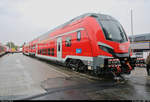 DABpbzf 770.0 (70 80 86-94 006-9 D-DB) des München-Nürnberg-Express (DB Regio Oberbayern), hergestellt von Škoda Transportation a.s., steht auf dem Gleis- und Freigelände der Messe Berlin anlässlich des  Tags des Eisenbahners  im Rahmen der Publikumstage zur InnoTrans 2018.
Weitere Informationen zum Fahrzeug:
https://www.virtualmarket.innotrans.de/de/NEU-Push-Pull-Garnituren-Deutschland,dct5-668
[23.9.2018 | 14:55 Uhr]