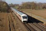 IC-Steuerwagen mit unbekanntem IC bei Bad Schnborn. Aufgenommen am 16.03.2012.