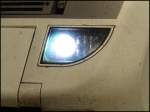 Detailaufnahme der neuen LED-Leuchten an einem InterCity Steuerwagen.
