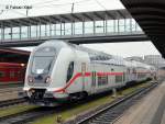 IC Dosto Steuerwagen auf Testfahrt am 03.12.2014 Richtung München in Ulm gezogen von 146 566