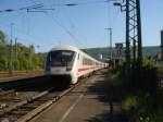 Ausfahrt eines IC in Aalen Hbf.