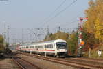 IC 2005  Schwarzwald  (Emden Hbf-Konstanz) mit Schublok 101 107-1 am Esig Villingen 19.10.18