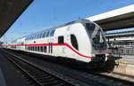 IC mit Steuerwagen 2888 (Lok 147 564) nach Karlsruhe in Nürnberg Hbf 17.03.2019