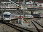 101 103 fuhr als IC 2261 (Basel Bad Bf-München Hbf) um 9:53 Uhr in den Ulmer Hbf ein