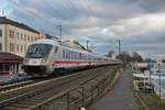 DB Fernverkehr IC Steuerwagen mit einer 101 die schiebt in Rüdesheim am Rhein am 09.01.21