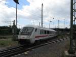 Ein IC2113 von Hamburg-Altona nach Stuttgart Hbf in umgekehrter Wagenreihung mit +15.Am 27.06.08 bei der einfahrt in Mannheim Hbf.