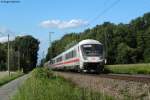 IC-Steuerwagen Bauart Bpmbdzf am 14.07.2011 mit dem IC 2373 (Stralsund-Karlsruhe) zwischen Weingarten und Karlsruhe-Durlach.