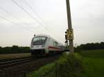 Ein IC nach Kln Hbf. Durchfuhr kurz danach durch den Bahnhof Brhl.