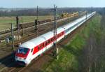 IR 2574 (Karlsruhe–Hamburg) am 28.03.1999 auf der  stlichen Umfahrung  in Maschen Rbf