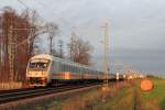 IC Steuerwagen bei Bad Staffelstein am 22.12.2015.