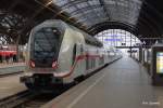 Ein IC- Doppelstock-Steuerwagen, gesichtet in Leipzig Hbf am 30.01.2016 