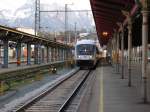 IC 327  Alpenland  fhrt als Leerfahrt im Salzburger HBF ein.