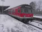 Ein Karlsruher Steuerwagen wartet IN Bad Harzburg auf die Abfahrt nach Hannover HBF  