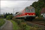 RB91 (RB 39172)  RUHR-SIEG-BAHN  von Siegen nach Hagen wird bei Hohenlimburg auf den Chip gebannt. Schiebelok ist die 143 202.