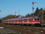 Regionalexpress nach Hannover fhrt aus dem Bahnhof Goslar (218 450)