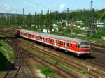 Eine RB am 03.05.2008 bei der Einfahrt in Passau Hbf.