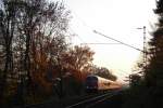 Karlsruhe Kopf mit dem RE Bad Harzburg-Hannover bei Sarstedt (8.11.08)